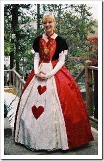 disfraz de reina de corazones de alicia en el pais de las maravillas